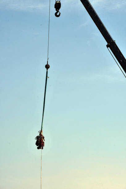 istock Crane moving scene meant pump 1256811017