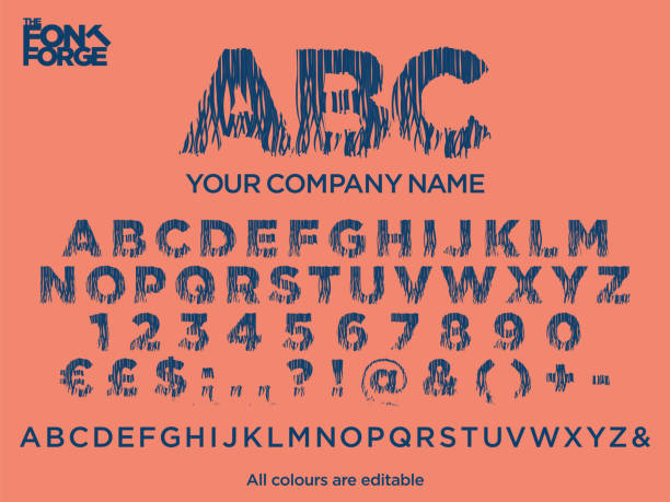 geheime zerkleinerte papier text-stil-schriftart für ihr firmenlogo. vektor-stock-illustration. farben leicht editierbar. - confidential englischer begriff stock-grafiken, -clipart, -cartoons und -symbole