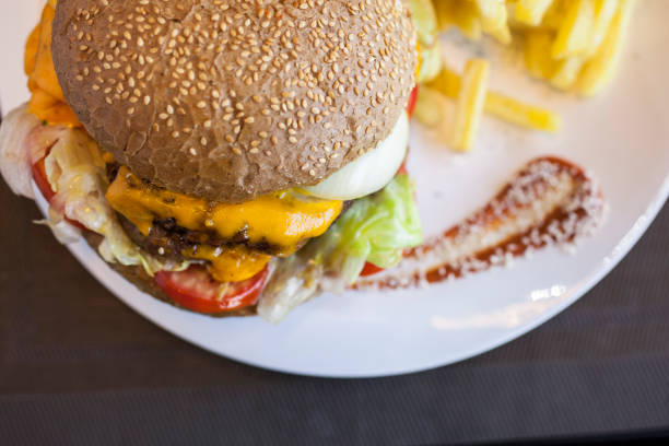 istock A juicy cheese burger with union 1256837048