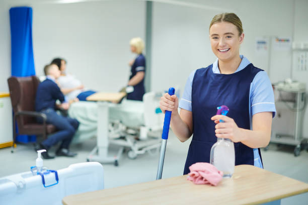 istock hospital cleaner portrait 1256838750