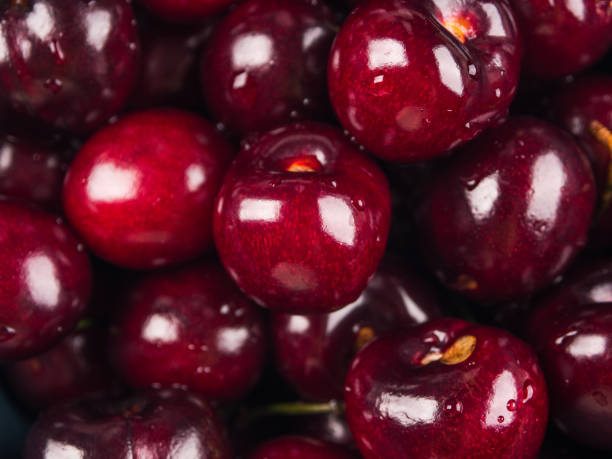 istock Sweet Italian cherries, macro shot 1256840648