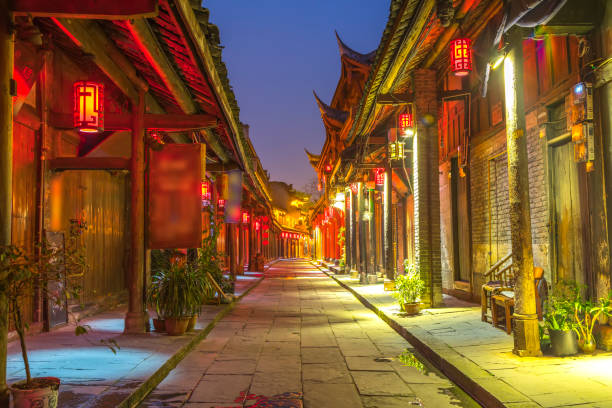 istock Huanglongxi Ancient Town in Sichuan 1256843845
