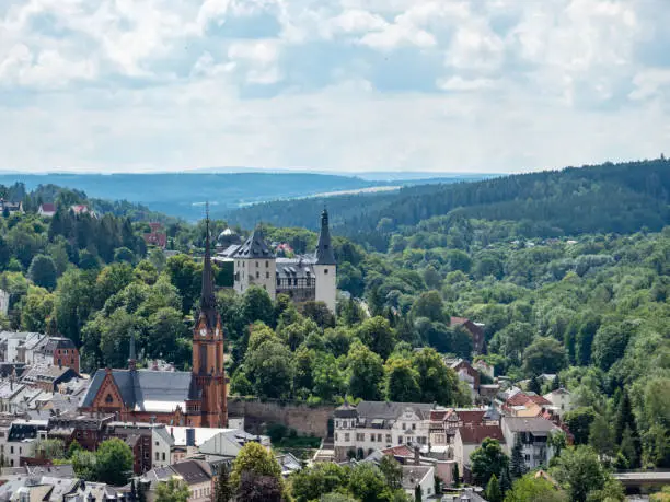 View over Mylau in the Vogtland