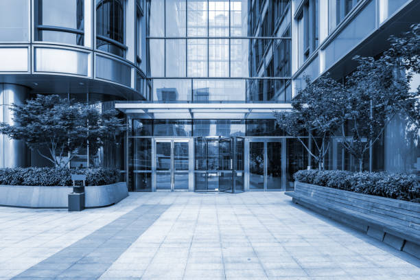 istock Shanghai Financial District Plaza Office Building. 1256844609