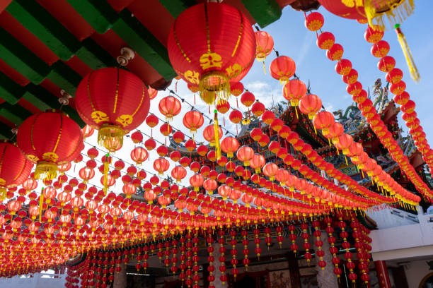 istock The beautiful decoration of Red Lantern 1256846272