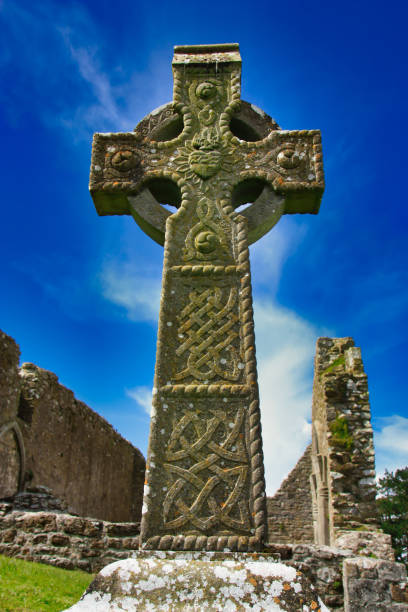 istock celtic cross in a cemetery in ireland 1256858587