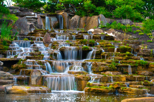 Beautiful waterfall, untouched nature beautiful view