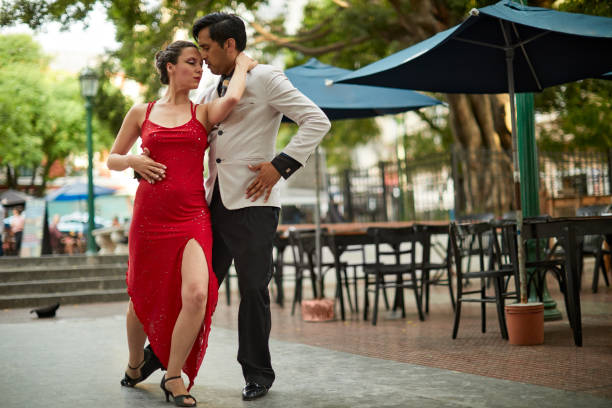 istock Street Tango performers in San Telmo. 1256865367