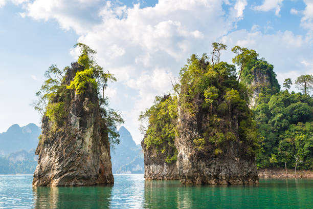 istock Cheow Lan lake in Thailand 1256865696