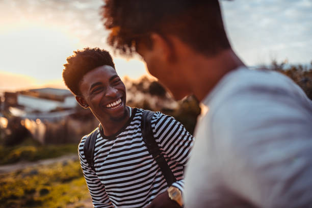 istock Friends having a great day in nature 1256869390