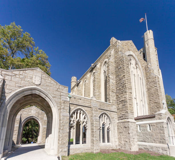 istock The Gothic Revival styled Valley Forge Chapel (Washington Memorial Chapel) located at Valley Forge National Historical Park is both a national memorial dedicated to General George Washington and an active Episcopal parish in Valley Forge, Pennsylvania 1256873006