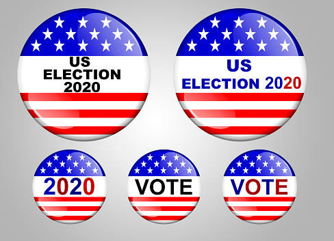 vote USA 2020 3D rendering