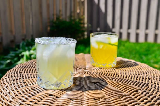 istock Summer Margarita Drinks on Patio 1256876154