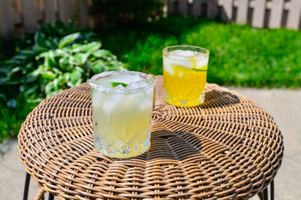 istock Summer Margarita Drinks on Patio 1256876161