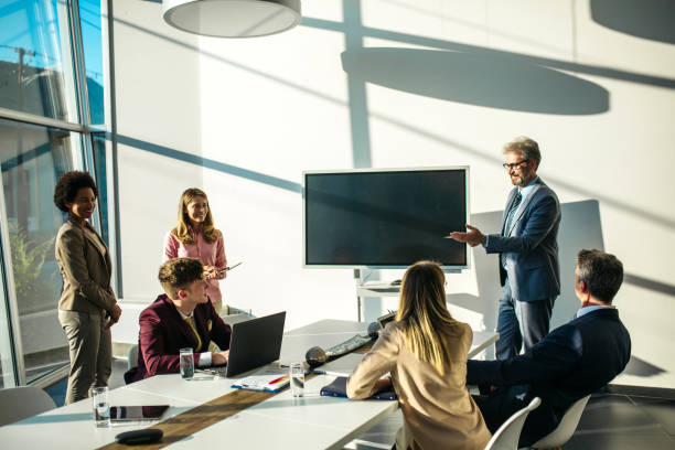 istock Senior manager leading the meeting 1256877297