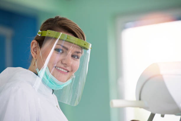 istock Dentist  in dentist office 1256890323