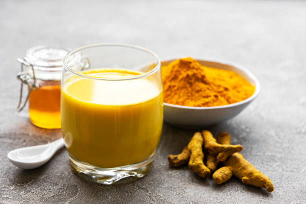 istock Golden turmeric milk 1256900405