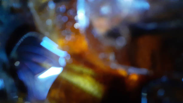 istock Close-up shot, looking blurred, sparkling water with ice. 1256905846