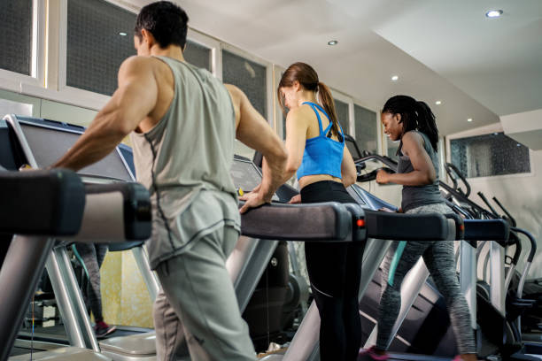 istock People running on treadmill in gym 1256909935