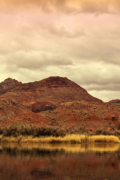 świt nad rzeką colorado, lees ferry lądowania, strona, az, usa - indigenous culture flash zdjęcia i obrazy z banku zdjęć