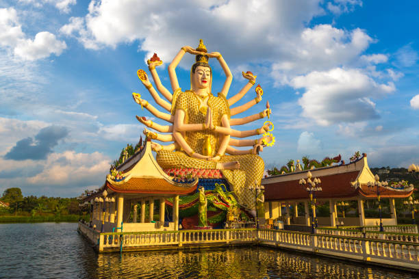 istock Statue of Shiva at Samui, Thailand 1256922553