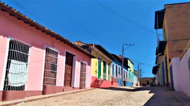 istock Colourful rustic streets in Trinidad town, Cuba 1256923623