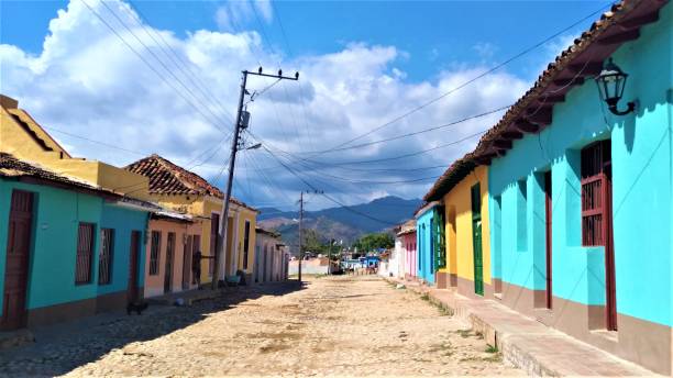 istock Colourful rustic streets in Trinidad town, Cuba 1256923631