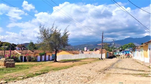 istock Colourful rustic streets in Trinidad town, Cuba 1256923632