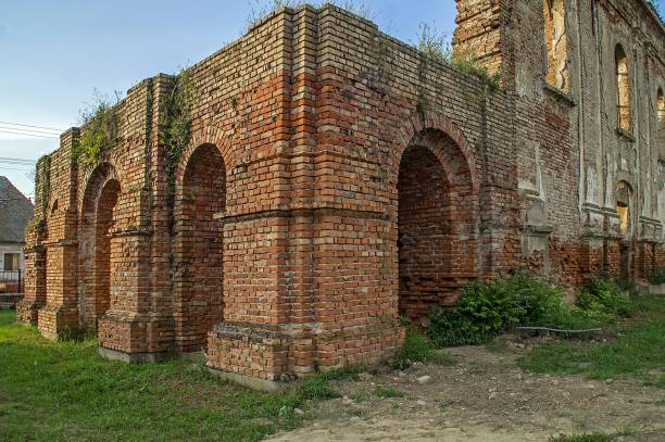 istock Columns of ruined church 1256934822