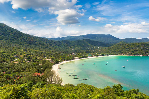 istock Beach on Koh Phangan island, Thailand 1256936721
