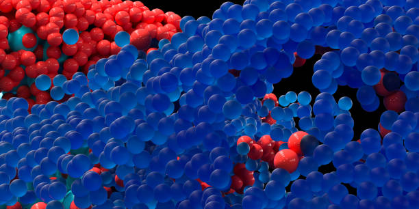 istock A lot of spherical particles flock together, 3d rendering. 1256939916