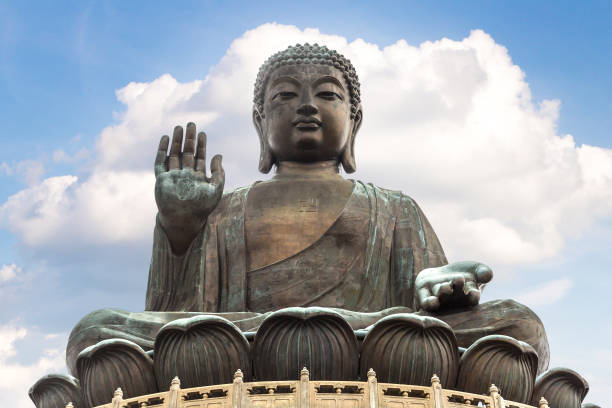 istock Giant Buddha in Hong Kong 1256942658