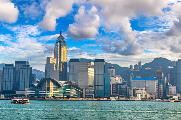 istock Victoria Harbour in Hong Kong 1256942823
