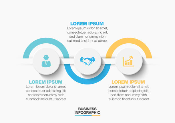 illustrations, cliparts, dessins animés et icônes de visualisation des données d’entreprise. icônes d’infographie de chronologie conçues pour le modèle d’arrière-plan abstrait - par3