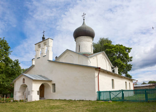 istock Old Orthodox church in Pskov, Russia 1256965985