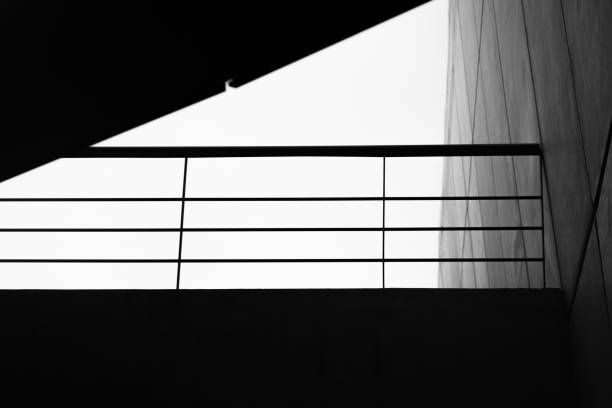 istock High contrast shadow outline of Building. 1256968032