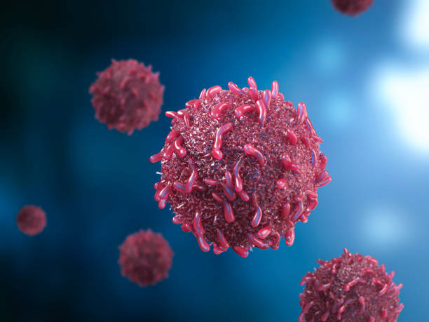 istock Red cancer cells 1256970647