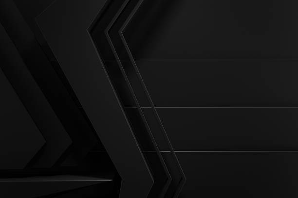 istock graphic dark black abstract modern background pattern matte material 3d illustration. 1256977730