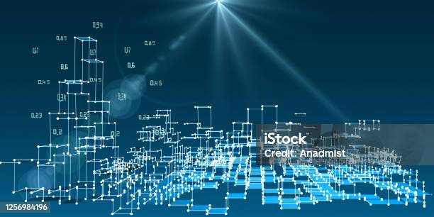 Graphics Analysis Background Abstract Analysis Infographics Background With Blurred Lines And Spot ...
