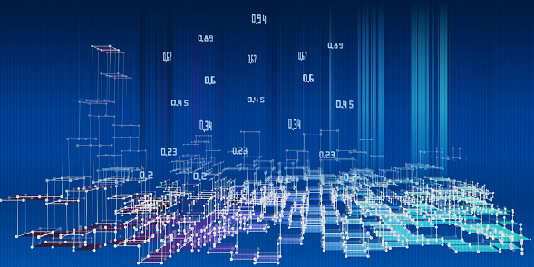 Analysis Abstract Abstract Analysis Infographics Background With Blurred Lines 3d Data ...