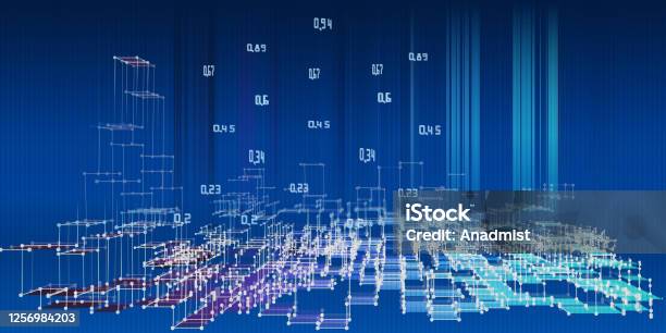 Graphics Analysis Background Abstract Analysis Infographics Background With Blurred Lines 3d Data ...
