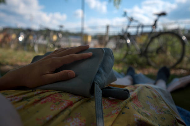 istock A girl protecting her handbag 1256986637