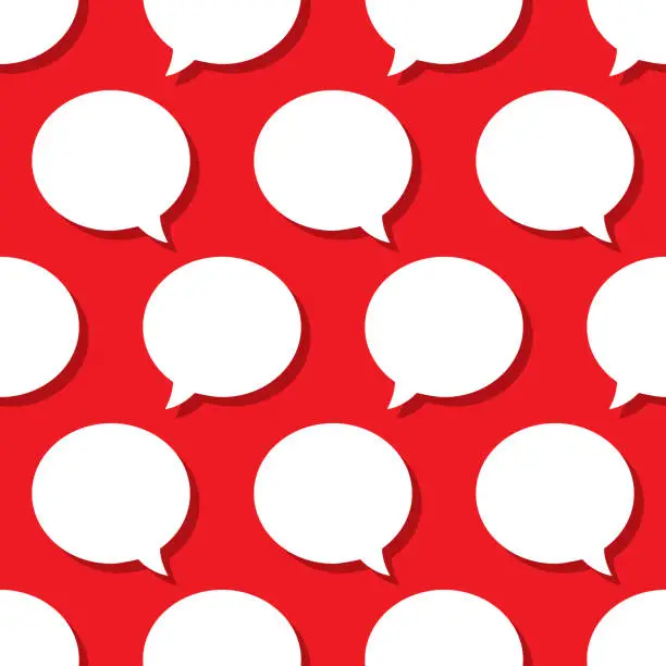 Vector illustration of Speech Bubble Pattern