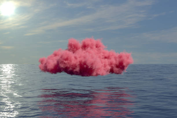 istock Pink Cloud over the Sea 1256990235