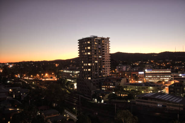 istock Brisbane City skyline sunset 1256997404