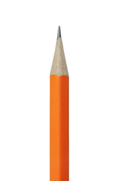 istock Office pencil isolated on white background, close up 1257000474