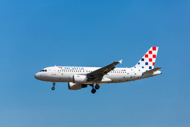 9A-CTL Croatia Airlines Airbus A-319 stock photo