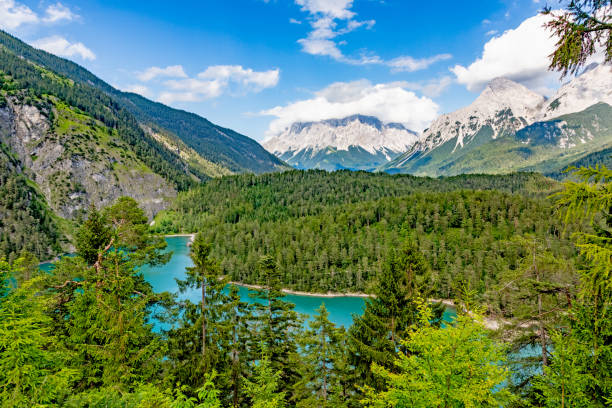 istock View on Blindsee and Zugspitze mountain in Austria during daytime in summer 1257004836