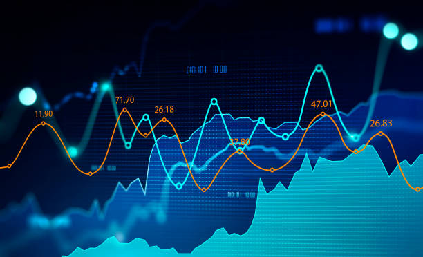 istock Stock market and trading, digital graph 1257006486
