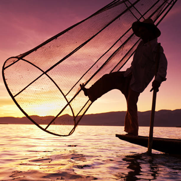 istock Fisherman on Inle Lake, Myanmar 1257008975
